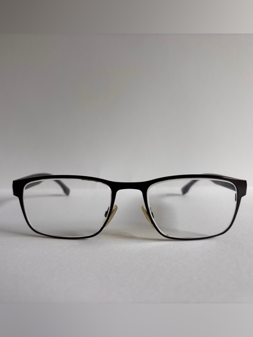 Hugo Boss brown metal frames. Rectangular Men's Glasses